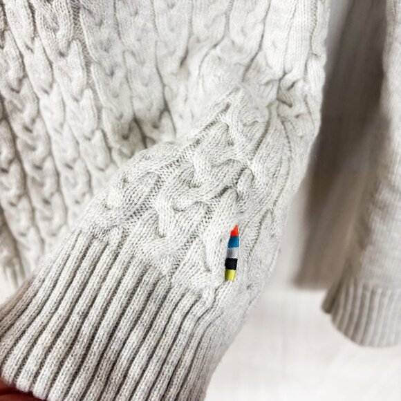 Smartwool Dacono Ski Wool Blend Sweater in Light Grey - Picture 3 of 8